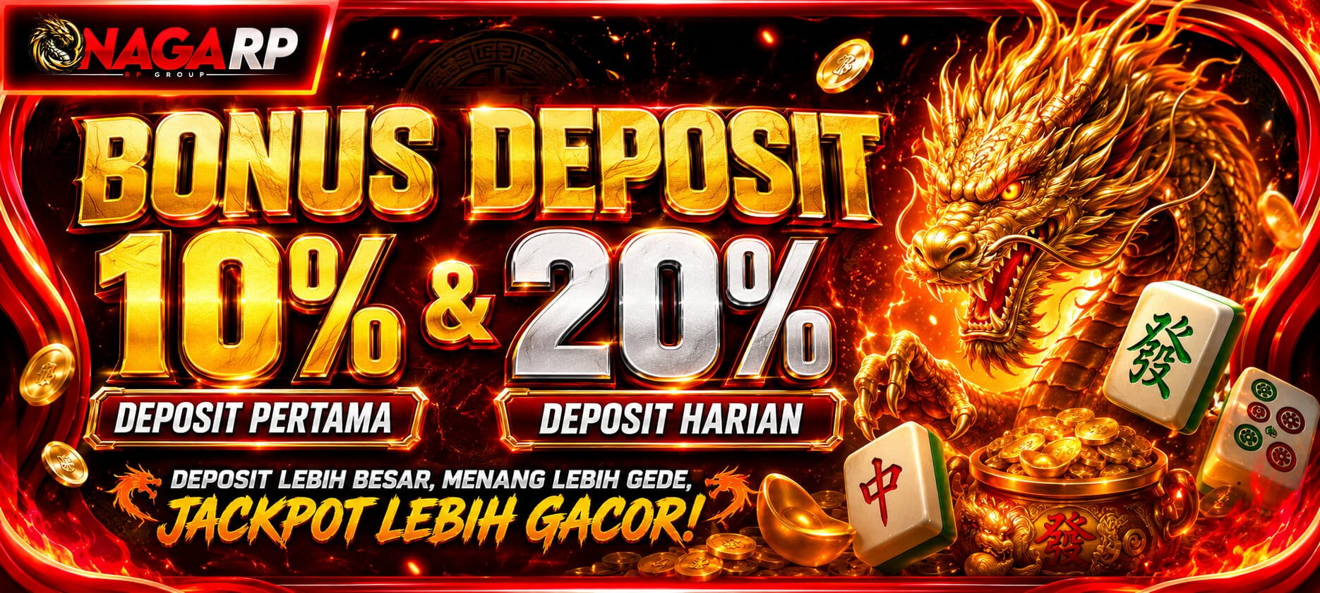 BONUS DEPOSIT HARIAN SLOT 10% & 20%